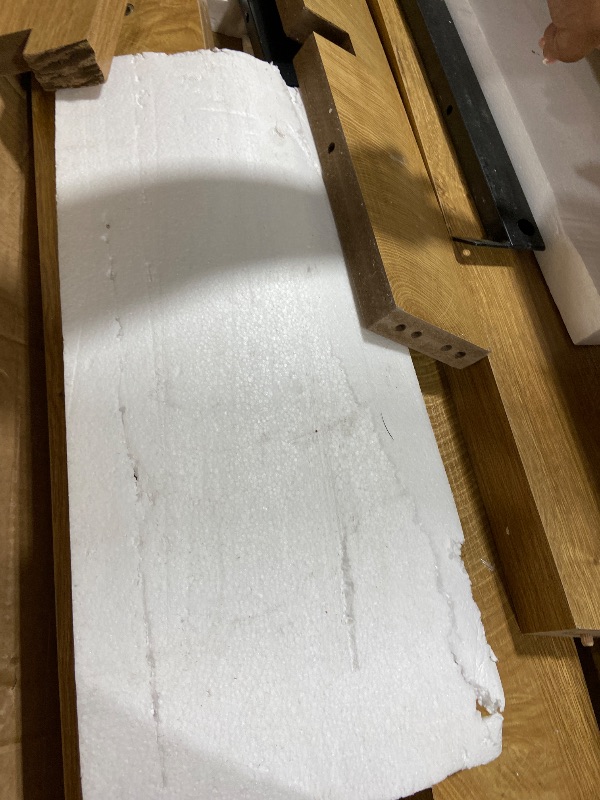 Photo 1 of **USED** LITTLE TREE 39.37" Square Dining Table for 4, Small Space Kitchen Table with Pedestal Base, Farmhouse Wood Tables for Apartment, Dining Room & Living Room, Ideal for Cafe & Restaurant Use