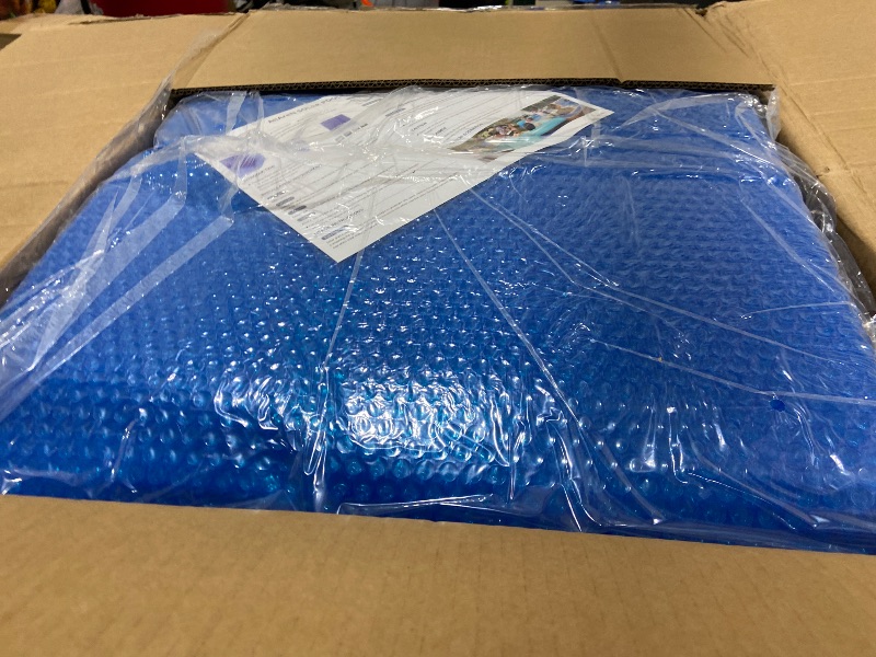 Photo 1 of ALLAREN Solar Pool Cover 12x24 Foot Rectangle, 10Mil Blue Bubble Pool Blanket for Inground Pools, Thermal Bubble Cover | Solar Heating Cover | Energy Efficient