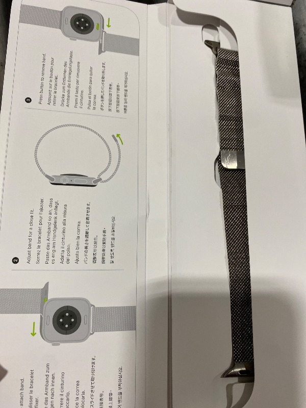 Photo 1 of Apple Watch Band - Milanese Loop - 46mm - Natural - M/L