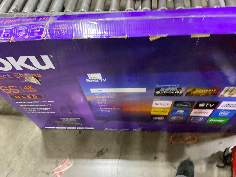 Photo 1 of Roku Smart TV 2026 – 65-Inch Select Series, 4K QLED TV – Roku TV with Voice Remote – Flat Screen QLED Television with Wi-Fi for Streaming Live Local News, Sports, & Movies – Bluetooth Headphone Mode