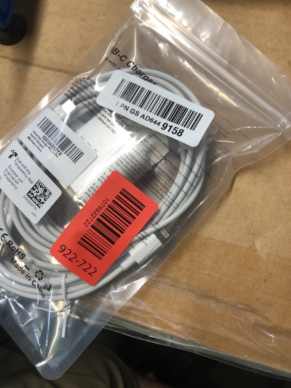 Photo 1 of ***MISSING A BLOCK CHARGER*** iPhone Charger Fast Charging 2 Pack Type C Wall Charger Block with 2 Pack [6FT&10FT] Long USB C to Lightning Cable for iPhone 14/13/12/12 Pro Max/11/Xs Max/XR/X,AirPods Pro
