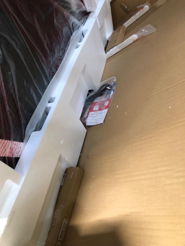 Photo 1 of ***FOR PARTS ONLY SCREEN IS BROKEN***TCL 55 Inch Class NXTVISION Series Picture Frame Art TV | 55A300W, Latest Model | QLED 4K HDR Smart Google TV | 120HZ Dolby Atmos Audio | Alexa Google Apple Streaming Television | Easy Install