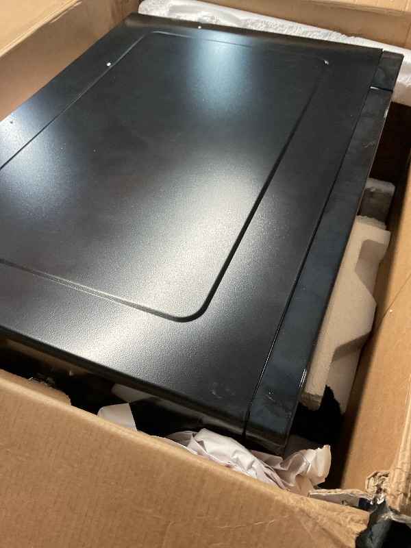 Photo 1 of ***SOLD FOR PARTS***GE GCST16S1WBB Microwave Oven, 1,150-watt 8 Auto Cooking Settings, Child-Lock Technology, Kitchen Essentials for The Countertop, Dorm Room or Apartment, 1.6 Cu. Ft, Black