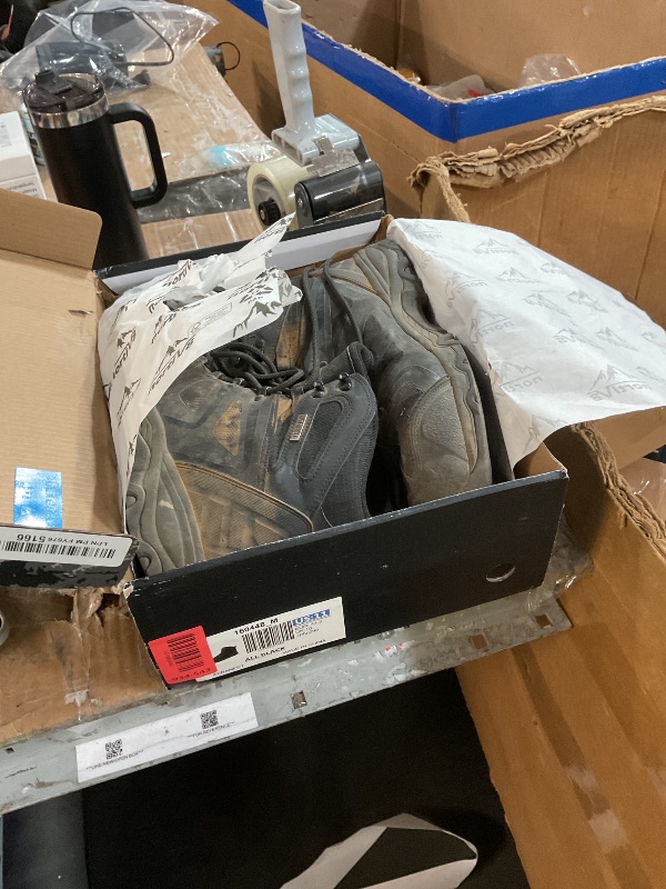 View 2 of ***DIRTY***NORTIV 8 Men's Ankle High Waterproof Hiking Boots Outdoor Lightweight Shoes Trekking Trails Armadillo,Size 11,All Black,160448_M 