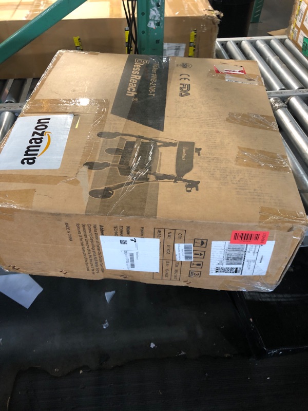 Photo 1 of ***MISSING PARTS***

BlessReach Heavy-Duty Aluminum Rolling Walker - Foldable Rollator Walkers with Seat for Seniors, 450 lb Capacity, 8'' Wheels, 18" Big Seat, 6-Position Height(Gray)