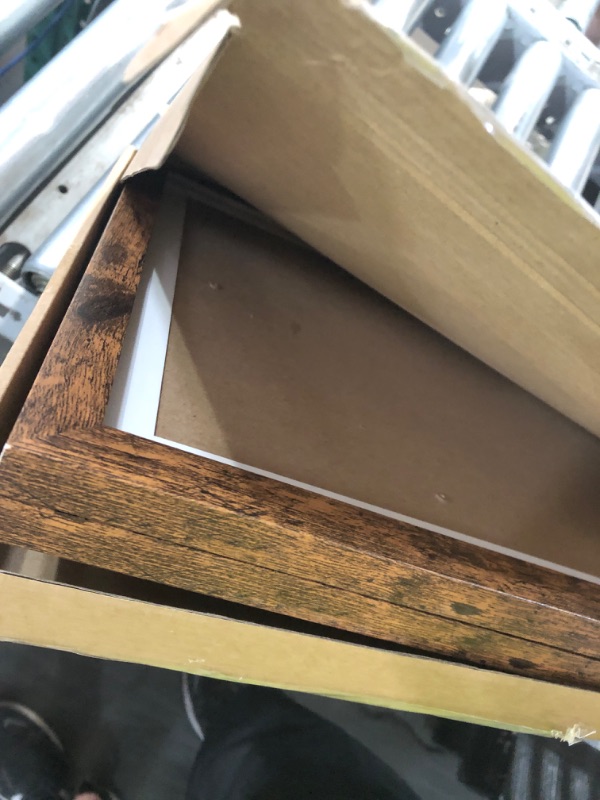 View 3 of ***STOCK PHOTO FOR REFERENCE ONLY***Dreamland 12x18 Picture Frame, USA-Sourced Teak Wood Photo Frames with HD Tempered Glass, 12 x 18 Wooden Frame Matted to 8.5 x 11, 12x18 Frames Handcrafted Rounded Corner for Tabletop or Wall Display