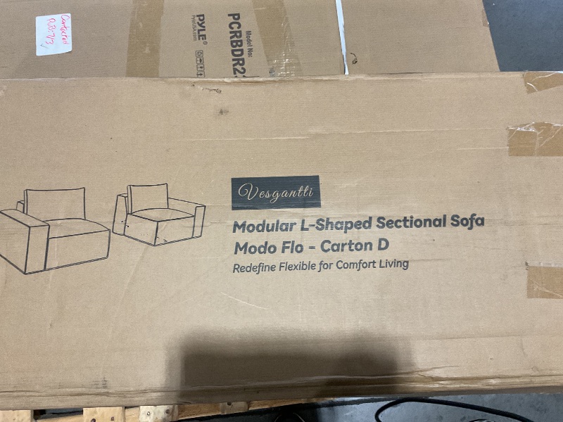 Photo 1 of **PARTIAL SET**Vesgantti 143" Modular Couch, Modern 7 Seater Sofa Couches for Living Room, No Assembly Required, Beige White