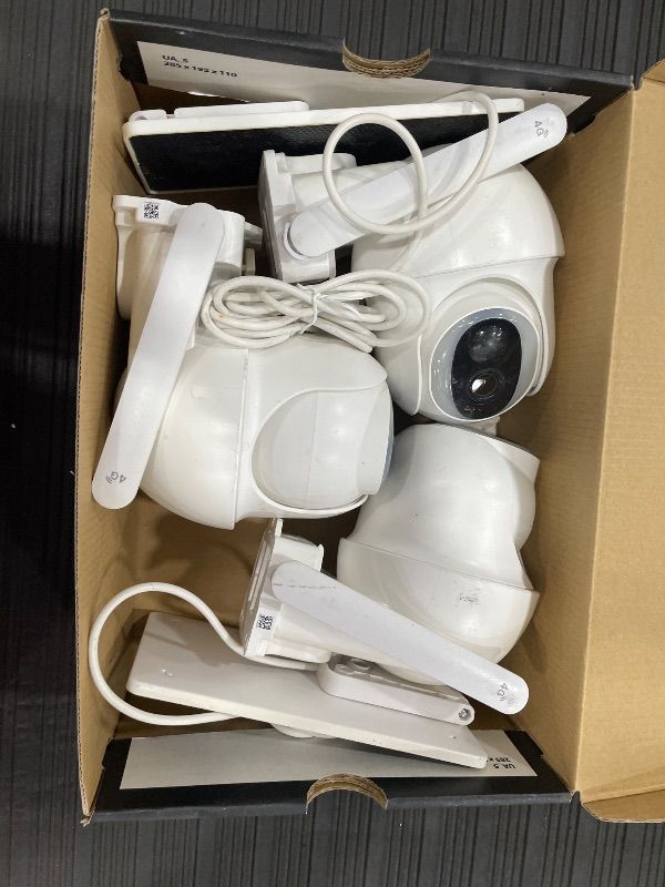 Photo 1 of ****INCOMPLETE SEE NOTES****Hiseeu Wireless Security Cameras Outdoor, 5G & 2.4G WiFi Pro, Wireless Home Security Camera System, Dual Lens, 360° Pan & Tilt, Auto Tracking, Color Night Vision, 1TB HDD No Subscription, Need Plug In