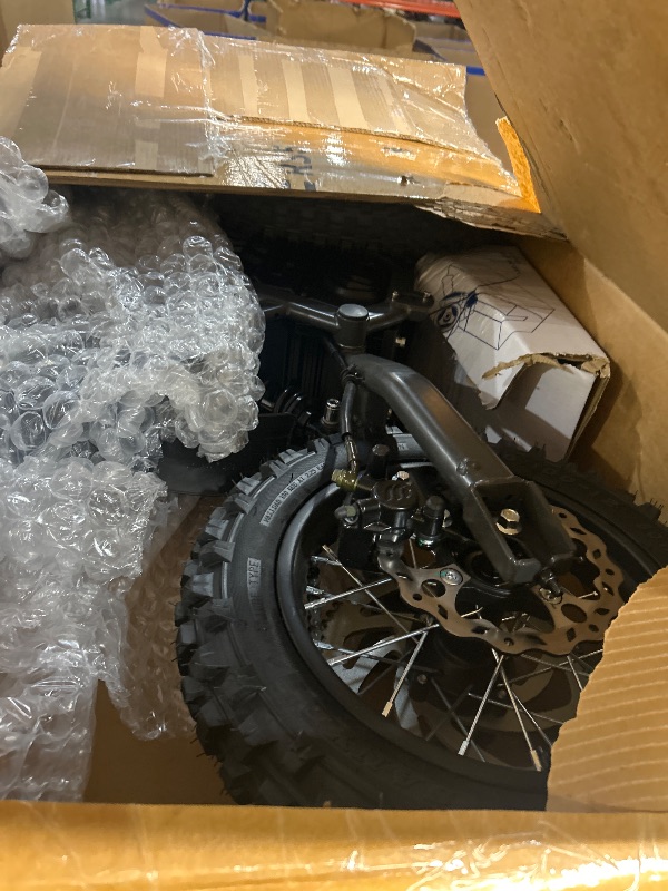 Photo 1 of ***STOCK PHOTO FOR REFERENCE ONLY***
X-PRO Drax Lite 1200W 48V Electric Dirt Bike for Kids & Teens – Powerful Hub Motor, 3 Speed Modes, 10? Pneumatic Off-Road Tires, Dual Disc Brakes, Long-Lasting Lithium Battery (Black)