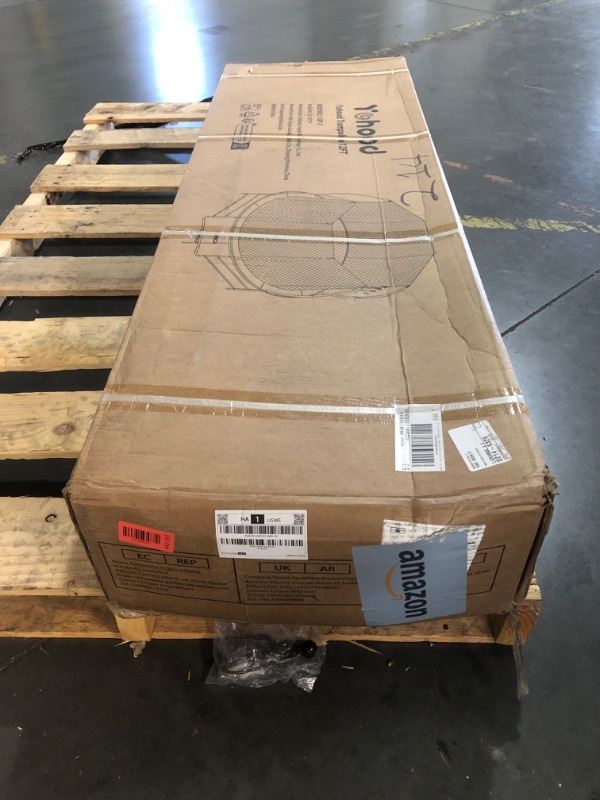 Photo 1 of ***FACTORY SEALED - OPENED FOR INSPECTION 1 OF 2 BOXES *** Yohood Trampoline Outdoor 12FT 14FT, Recreational Trampolines with Enclosure Net and Ladder, ASTM Approved for Kids and Adults, with Additional 8 Stabilizer Bars and Anti-Rust Coated Galvanized Fr
