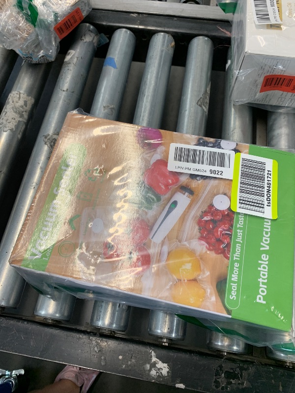 Photo 1 of *** STOCK PHOTO REFERENCE ONLY ***
Compact Vacuum Sealer for Food (Vacuum Sealer Machine + Reusable Vacuum Bags) Powerful Handheld Vacuum Sealer Machine, Featuring LED Pressure Display, Portable Food Sealer