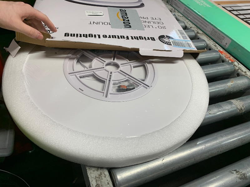 View 3 of 1Pack 20 Inch Large LED Flush Mount Ceiling Light, 40W,4350LM, 3000K/4000K/6000K CCT Selectable,White Round Flat Panel Light Low Profile Ceiling Light Fitures for Hallway, Kitchen, Bedroom, Office