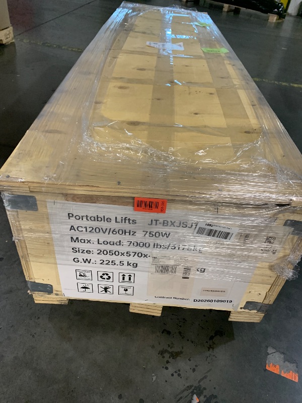 Photo 1 of ***************FOR PARTS ONLY- Missing pump, hoses, and blocks*****************
Real Relax 7000 LBS Portable Car Lift, Heavy Duty Quick Jack with 26.8" Max Height, Extended-Length Plates, 120V Power Unit, for Cars, SUVs, Light Trucks, Shop Use or Garage,