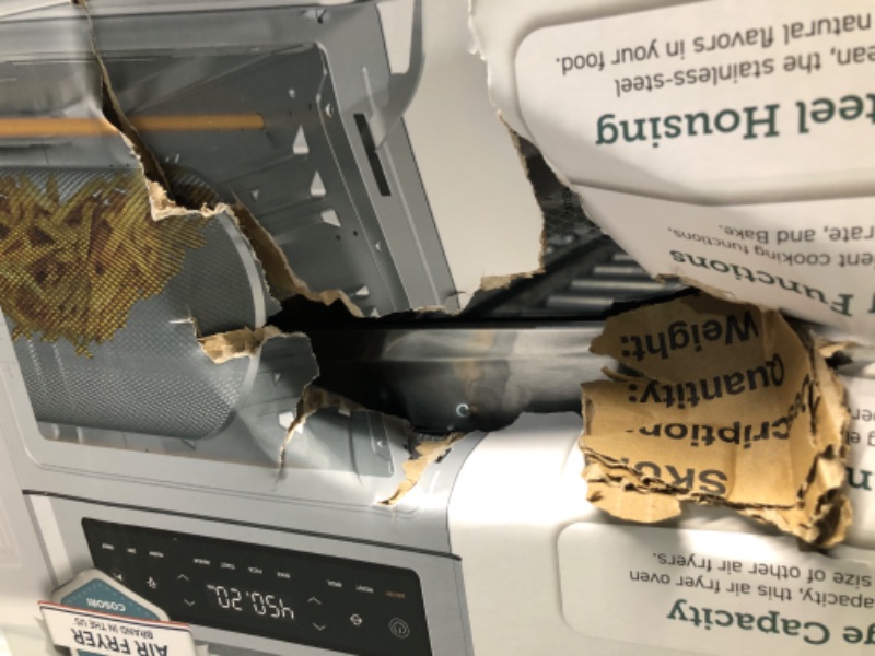 View 2 of ***DAMAGED - SEE NOTES/PICTURES*** Cosori 11-in-1 Air Fryer Oven, 13Qt Small Footprint Airfryer combo with Rotisserie, Toast, Bake, Roast, Reheat Functions and more, Recipe Book & 6 Accessories Included, Perfect for Small Countertop