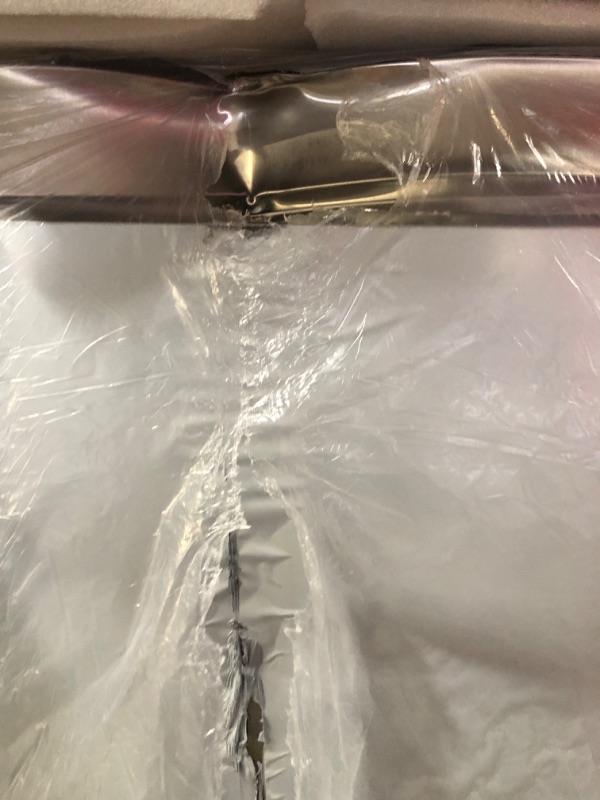 Photo 1 of ****FACTORY SEALED, DAMAGED DURING SHIPPING SEE PHOTOS FOR REFERENCE****KICHKING 72" Commercial Undercounter Refrigerator, 19 Cu.Ft 3 Doors Stainless Steel Worktop Refrigerator with OMNISMART Thermostat, 33-40°F Fan Cooling for Restaurant, Bar, Cafe