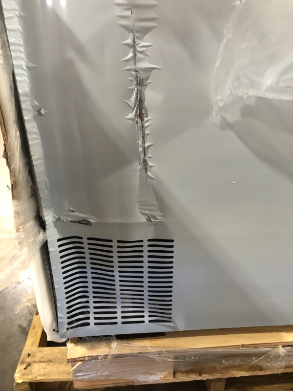 Photo 1 of ****FACTORY SEALED, DAMAGED DURING SHIPPING SEE PHOTOS FOR REFERENCE****KICHKING 72" Commercial Undercounter Refrigerator, 19 Cu.Ft 3 Doors Stainless Steel Worktop Refrigerator with OMNISMART Thermostat, 33-40°F Fan Cooling for Restaurant, Bar, Cafe