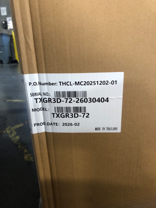 Photo 1 of ****FACTORY SEALED, DAMAGED DURING SHIPPING SEE PHOTOS FOR REFERENCE****KICHKING 72" Commercial Undercounter Refrigerator, 19 Cu.Ft 3 Doors Stainless Steel Worktop Refrigerator with OMNISMART Thermostat, 33-40°F Fan Cooling for Restaurant, Bar, Cafe