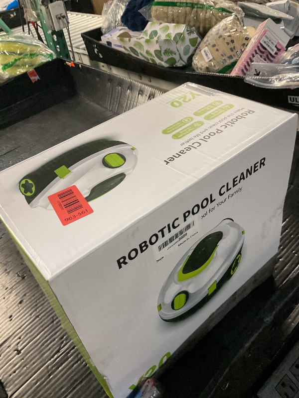 Photo 1 of **MISSING POWER CORD**Y20 Robotic Pool Cleaner, Cordless Pool Vacuum for Above Ground & Inground Flat Pools with Dual Motors, 130 Min Runtime, Auto-Parking, Powerful Pool Vacuum Robot for Up to 1200 Sq.Ft