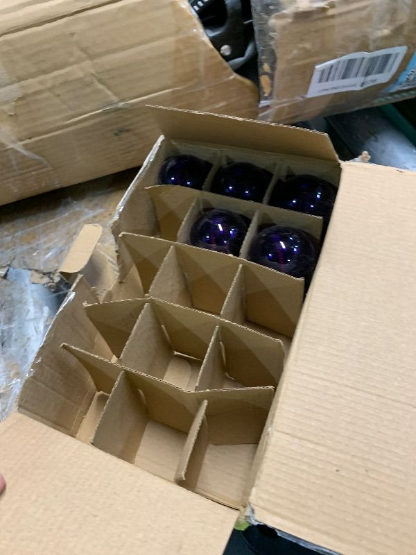 Photo 1 of ***MISSING 10***
GUILEDUO 15 Pack S14 LED String Light Bulbs, Shatterproof 2 Watt Purple Replacement Bulbs for Outdoor String Light, Waterproof Decorative E26 Base Purple Filament Halloween Edison Lights, 120V