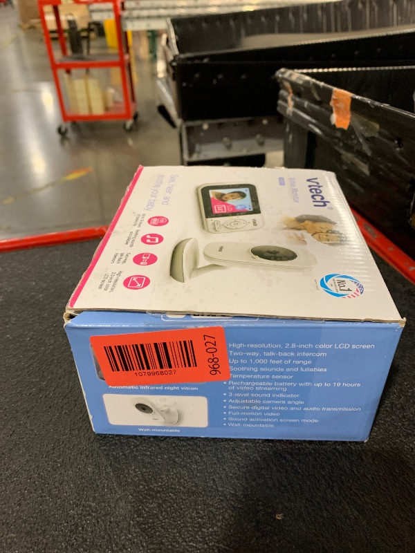 Photo 1 of ***MISSING PARTS***
VTech Baby Monitor No WiFi – 19Hr Video Battery, 1000ft Range, Night Vision, Two-Way Talk, Temperature Sensor, Sound-Activated Screen, Lullabies | VM819