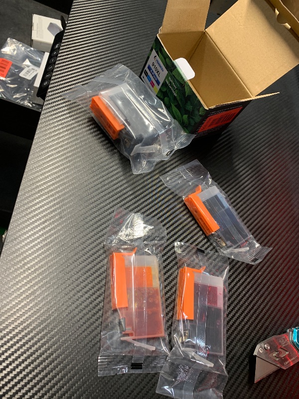 Photo 1 of *** ALL CARTRIDGES ARE FACTORY SEALED***
910XL Ink Cartridges Combo Pack Replacement for HP 910 Ink Cartridges, Compatible with HP Printer OfficeJet Pro 8020 8025 8035 8015e 8028e, 910 Black and 910 Colors Ink, Updated with V19.8.1 (4 Pack)