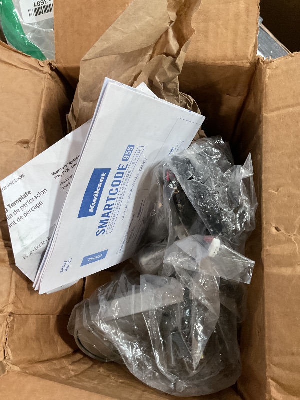Photo 1 of ***Parts Only***Kwikset SmartCode 955 Pembroke Light Commercial 10-Button Keypad Electronic Lever, Convenient Keyless Entry, 3-Year Battery Life and High Traffic Durability in Satin Nickel