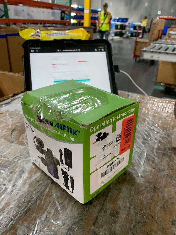 View 2 of ***Parts Only*** AGPTEK Electric Air Pump,Portable Air Pump with 3 Nozzles, 4.5kPa Quick-Fill,110V AC/12V DC Inflator/Deflator Pumps for Outdoor Camping, Inflatable Air Mattress Beds, Boats, Swimming Ring