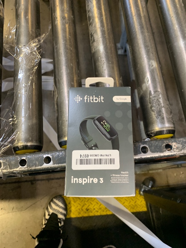 Photo 1 of Fitbit Inspire 3 Health & Fitness Tracker with Stress Management, Workout Intensity, Sleep Tracking, 24/7 Heart Rate - 3-Month Google Health Premium Membership Included - Midnight Zen/Black