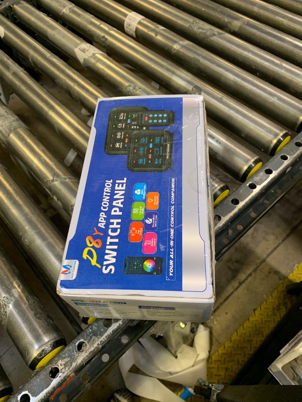 Photo 1 of MICTUNING P8Y 6 Gang Switch Panel, Bluetooth RGB APP&RF Remote Control 230FT 433MHZ Long Range, IP67 Waterproof Auxiliary Backlit Off Toggle Pulsed Momentary Strobe Circuit Control System Box for Car