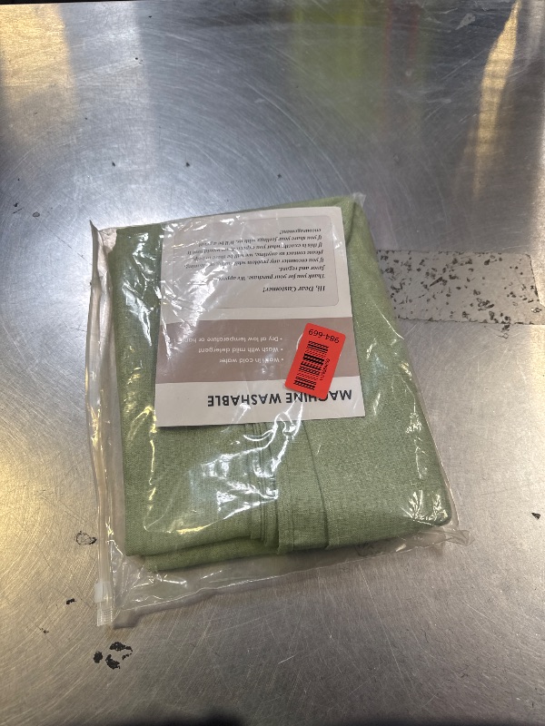 Photo 1 of IVAPUPU Textured Linen Table Cloth for Rectangle Table - Sage Green Tablecloths Rectangular Waterproof Wrinkle Free Wipeable Dining Cover for Spring Wedding Birthday Kitchen Decor, 60 x 84 Inch