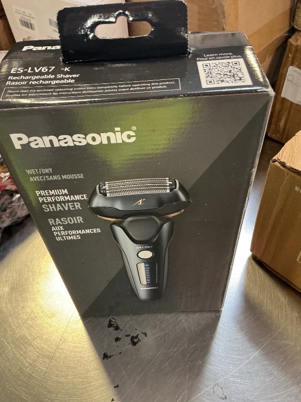 Photo 1 of Panasonic Arc5 Electric Razor for Men with Pop-Up Trimmer, Wet/Dry 5-Blade Shaver, Mens Electric Razors for Shaving Face with Intelligent Shave Sensor and 16D Pivoting Head, ES-LV67-K (Black)