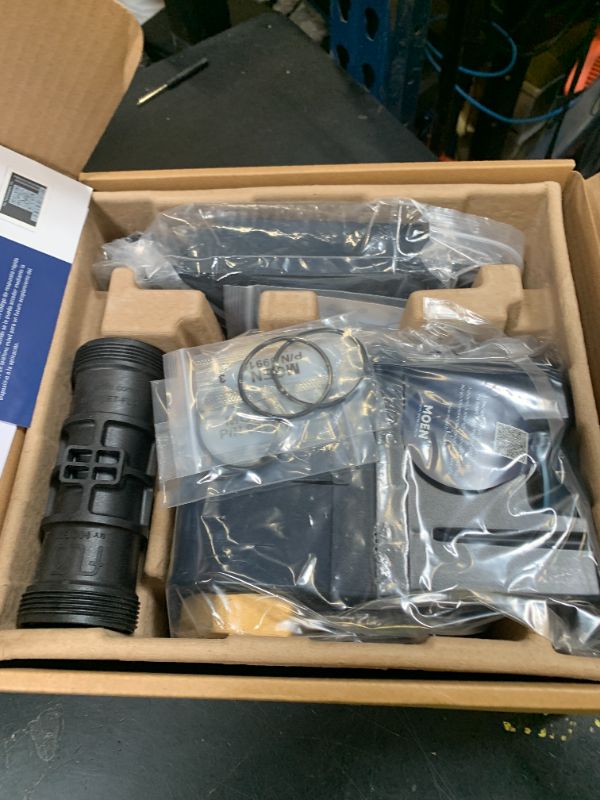 Photo 1 of Moen Flo 1-1/4-inch Smart Water Shut Off Valve, Smart Home Water Monitor Leak Detector, Wifi Connected, App Enabled Flow Meter and Shutoff, 900-002