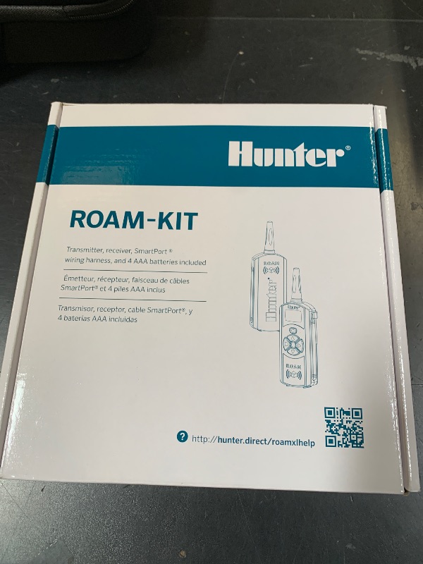 Photo 1 of Hunter ROAM-KIT Sprinkler Remote Controller, Works with X-Core, Pro-C, PCC, I-Core, Acc Irrigation Timers, 1000 ft Range, 128 Addresses, SmartPort Compatible, Complete Kit