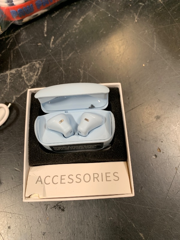 Photo 1 of Wireless Earbuds, Bluetooth 5.4 Headphones with Multifunctional Touch Screen, 48H Bass Stereo Ear Buds with ANC/ENC Noise Cancelling/Transparency Mode, IPX7 Earphones with 5 EQ Modes, Sky Blue