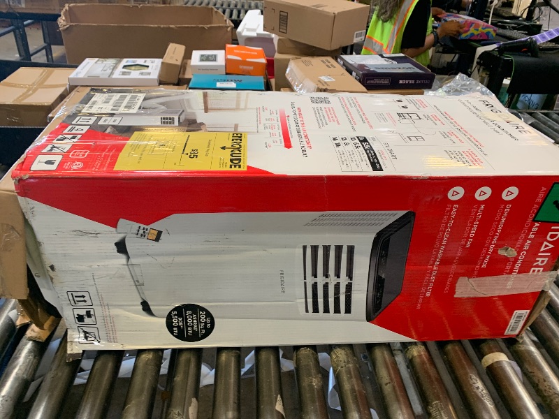 Photo 1 of Frigidaire Portable Room Air Conditioner 8,000 BTU (ASHRAE) / 5,500 BTU (DOE), Cools Up to 350 Sq. Ft., Quiet Operation, Dehumidifying Dry Mode, White