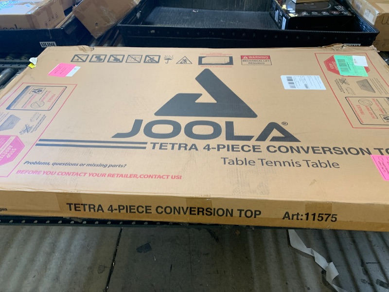 Photo 1 of JOOLA Tetra - 4 Piece Ping Pong Table Top for Pool Table - Includes Ping Pong Net Set - Full Size Table Tennis Conversion Top for Billiard Tables - Easy Assembly & Compact Storage - Incl. Foam Backing