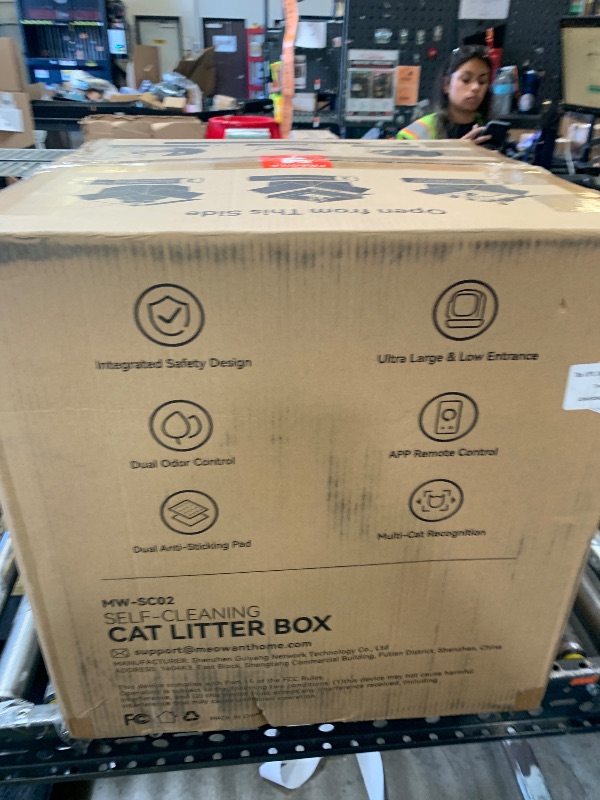 Photo 1 of Meowant Self Cleaning Litter Box, Automatic Litter Box Self Cleaning with APP Control, 75L Extra Large Open Low Entry Smart Cats Litter Boxs for Multi-Cat Compatible Senior Cats Large Cats
