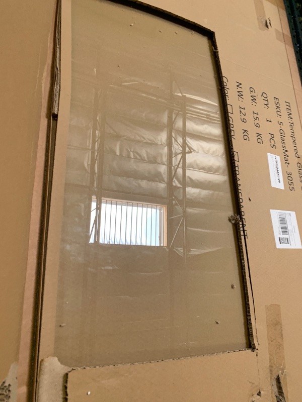 Photo 1 of Koonmi Chair Mat for Carpet, Tempered Glass 30"x55" Office Chair Mat, Glass Chair Mats with Rounded and Polished Edges, Ideal for Hardwood Floor, Carpet, Office, Desk, Rolling Chair