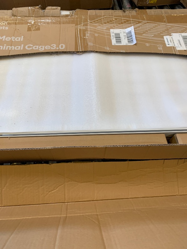 Photo 1 of BUCATSTATE Hamster Cage 3.0: Metal Large Rat Cage Stackable with Top Access Easy Assemble 47L x 23.6W x 25.5H Inches Dwarf Syrian Hamster Tank for Gerbil Mouse (7.8 ft², White)