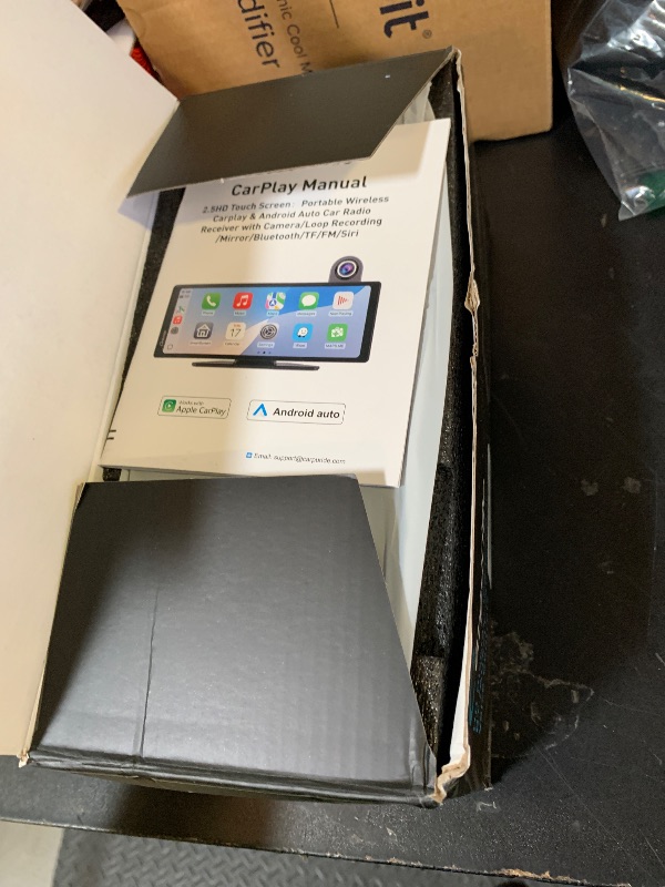 Photo 1 of Carpuride Wireless Carplay & Android Auto with Dash Cam - 10.26 Inch HD IPS Touch Car Play Screen for Car, 4K Front & 1080P Rear Camera, Loop Recording, Bluetooth Audio, Mirror Link, GPS, Siri