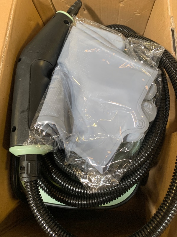 Photo 1 of Steam Cleaner, Portable Steamer for Cleaning with 16pcs Accessories, 6-Level Adjustable and 15s Heat-Up, Handheld Steam Cleaner for Home, Tile, Dirt, Grout, Grease, Car Detailing