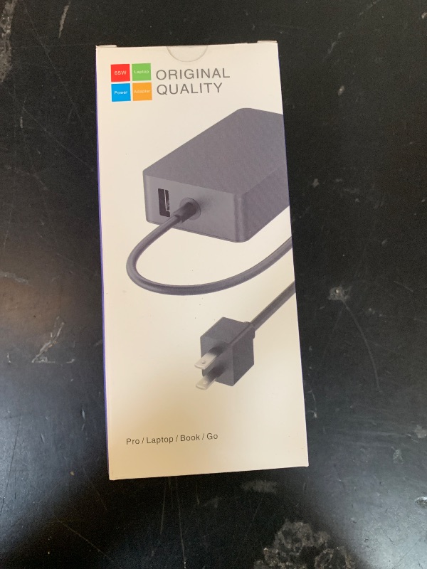 Photo 1 of 65W Charger Compatible with Microsoft Surface Pro 11, 10, 9, 8, 7+, 7, 6, 5, 4, 3, X, Power Adapter for Windows Surface Laptop 7/6/5/4/3/2/1, Go Tablet, Book 3/2/1, Support 44W, 36W, LED, 10FT