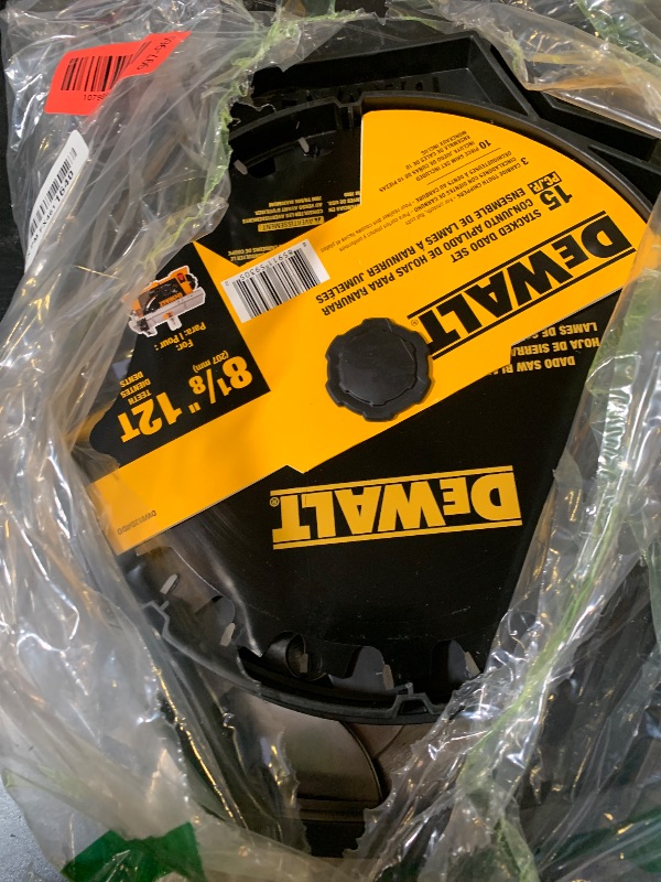 Photo 1 of DEWALT Stacked Dado Saw Blade 8 Inch 12 Tooth (DW812DADO)