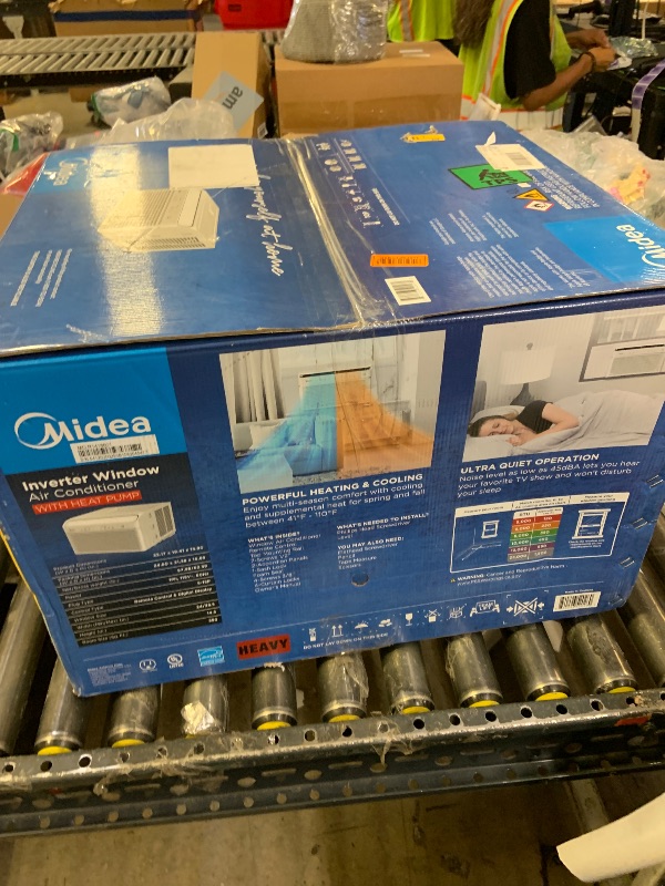 Photo 1 of Midea Inverter Window Air Conditioner with Heat – Quiet Window AC Unit and Heat Combo with Dehumidifier – Cools up to 550 Sq. Ft. – Energy Star Rated, Smart Control, Remote, 12,000 BTU