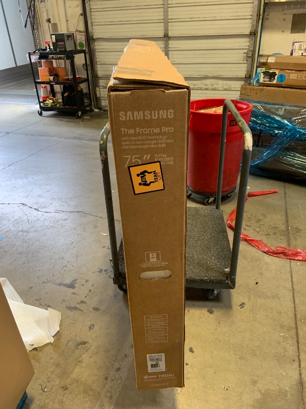 Photo 1 of Samsung 75-Inch Class The Frame Pro LS03FW 4K Neo QLED Mini LED Smart TV (2025 Model) Slim Fit Wall Mount, Modern Frame Design, Wireless One Connect, NQ4 AI Gen3 Processor, Art Mode, Alexa Built-in