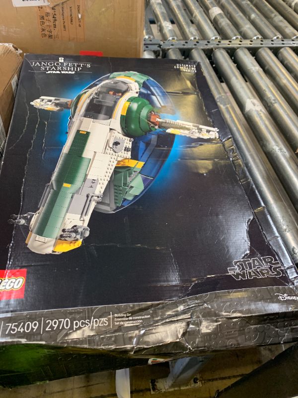 Photo 1 of LEGO Star Wars Jango Fett’s Firespray-Class Starship Building Set for Adults - Attack of The Clones Collectible Model Kit and Room Decor - DIY Gift Idea for Men, Women, & Any Fans, Ages 18+ - 75409