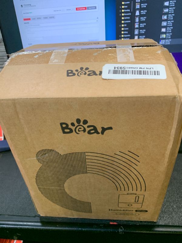 Photo 1 of Bear Humidifiers for Bedroom, 2.5L Cool Mist Humidifiers and Oil Diffuser, Quiet Rapid humidifiers for Home Whole House, with Adjustable Mist Output and Auto Shut-off, White