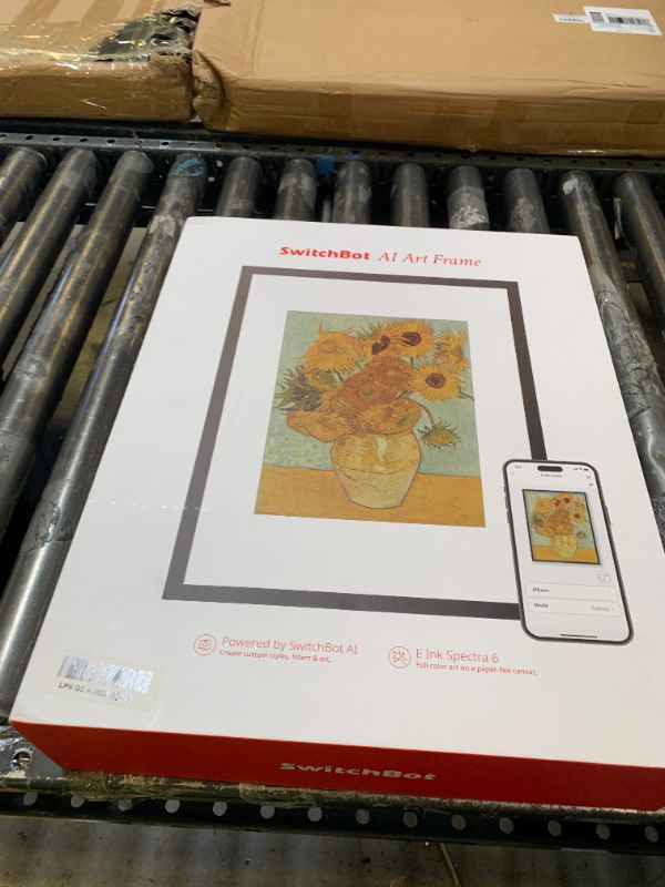 Photo 1 of SwitchBot AI Art Frame 13.3'', Electronic Ink Picture Frame, Wireless Digital Photo Frame, Long Battery Life, Alexa Compatible, Wall Decoration, Home Décor, AI-Generated Art, Gift for Art Lovers