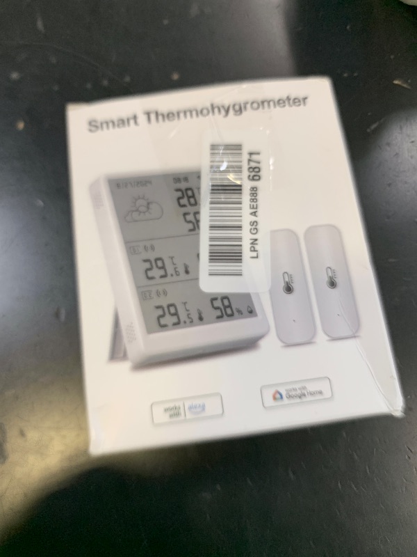 Photo 1 of eMylo WiFi Thermometer Hygrometer 3 Pack, Smart Digital Indoor Temperature Humidity Monitor 328Ft Rang with 2 IP65 Outdoor Wireless Sensors, App Alerts, Free Data Storage Export, for Home, Greenhouse