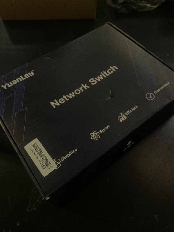 Photo 1 of YuanLey 8-Port 5G Ethernet Switch, 8 x 5Gbps RJ45 Ports, Support 5G/2.5G/1G/100Mbps Speed Auto-Negotiation, 80Gbps Switching Capacity, Unmanaged Switch Rackmountable, Plug and Play